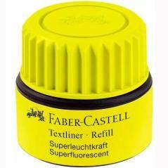 Faber castell tintero textliner 1549 refill 30ml amarillo fluorescente - Imagen 1