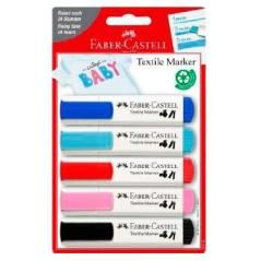 Faber castell marcador textil baby party colores surtidos blister -5u- - Imagen 1