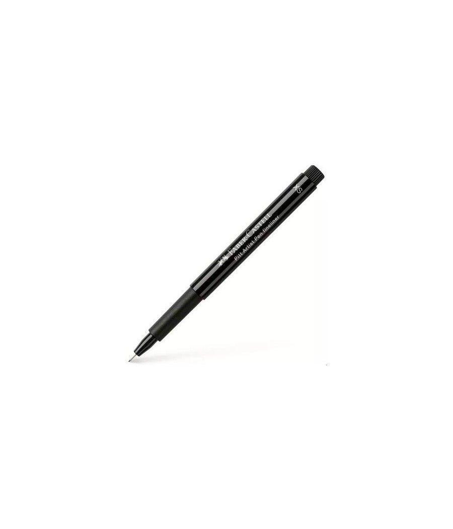 Faber castell rotulador pitt artist pen xs permanente negro -10u- - Imagen 1