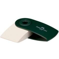 Faber castell goma de borrar sleeve con funda verde -expositor 12u- - Imagen 1