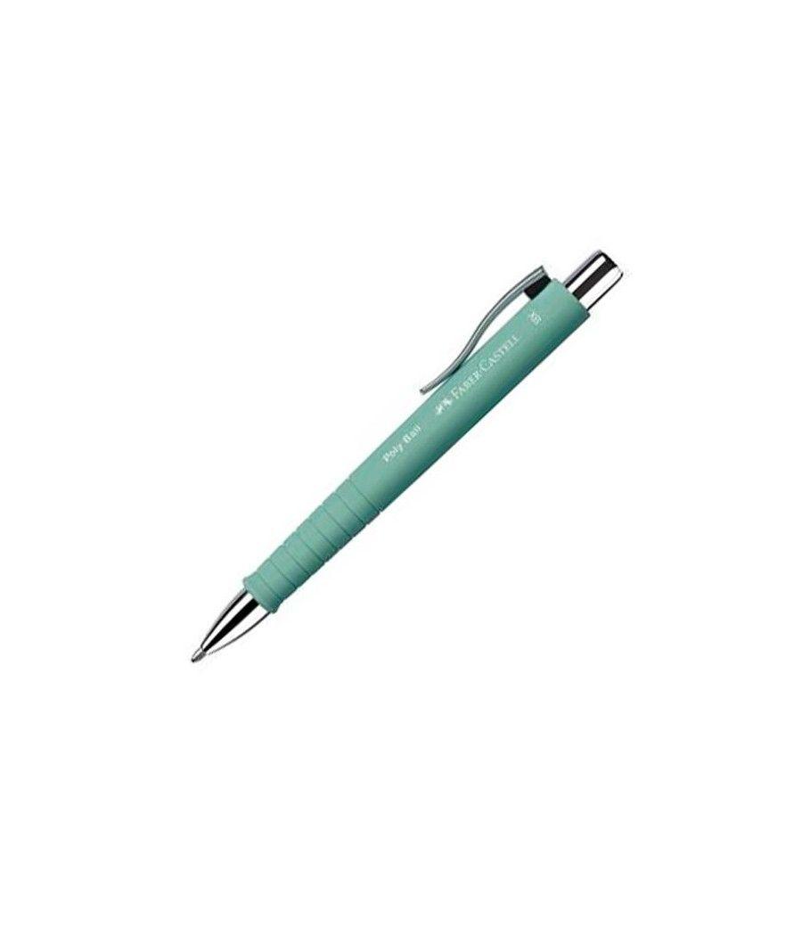 Faber castell bolÍgrafo poly ball xb verde menta -5u- - Imagen 1