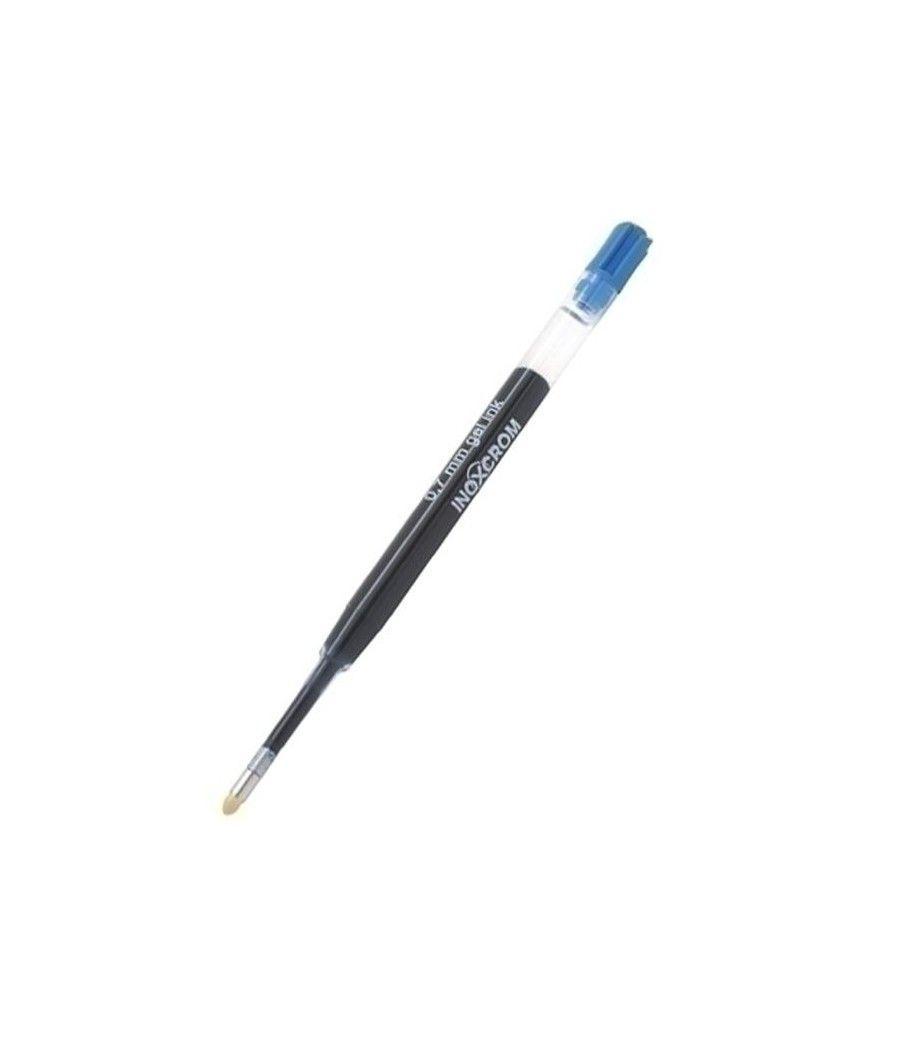Inoxcrom carga boligrafo roller gel 0,7mm azul - Imagen 1