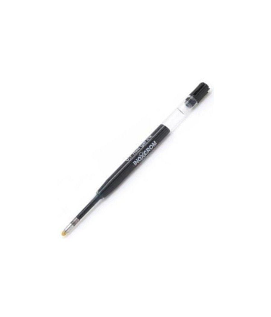 Inoxcrom carga boligrafo roller gel 0,7mm negro - Imagen 1