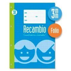 Lamela recambio hojas microperforadas folio cuadrÍcula 3mm c/ margen pack -5u- - Imagen 1