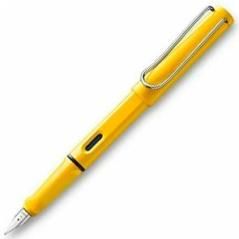Lamy pluma estilogrÁfica safari 018m punta fina tinta azul color amarillo - Imagen 1