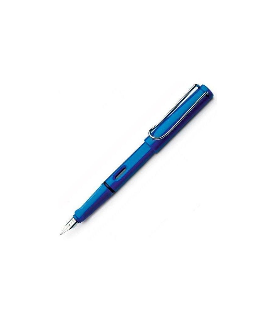 Lamy pluma estilogrÁfica safari 014m punta media tinta azul color azul - Imagen 1
