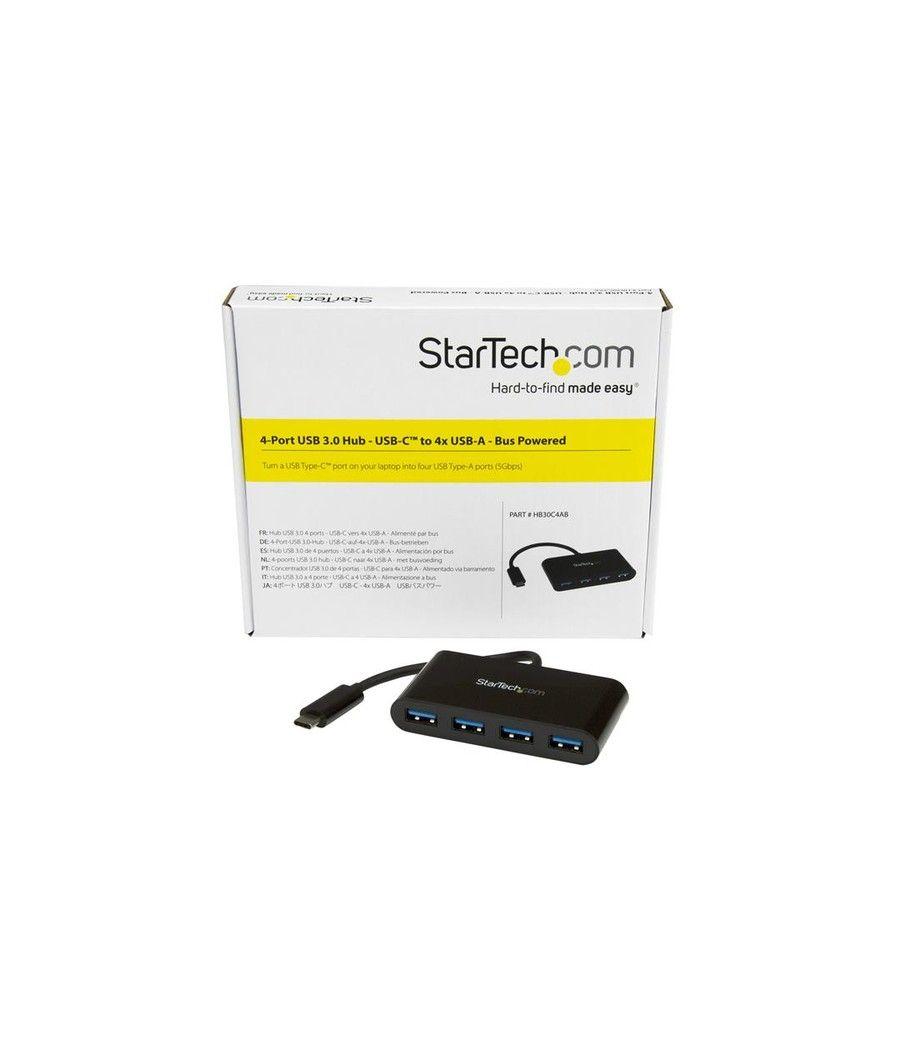 StarTech.com HB30C4AB hub de interfaz USB 3.2 Gen 1 (3.1 Gen 1) Type-C 5000 Mbit/s Negro - Imagen 5
