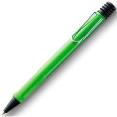 Lamy bolígrafo safari green 213m punta media tinta azul recargable color verde en estuche