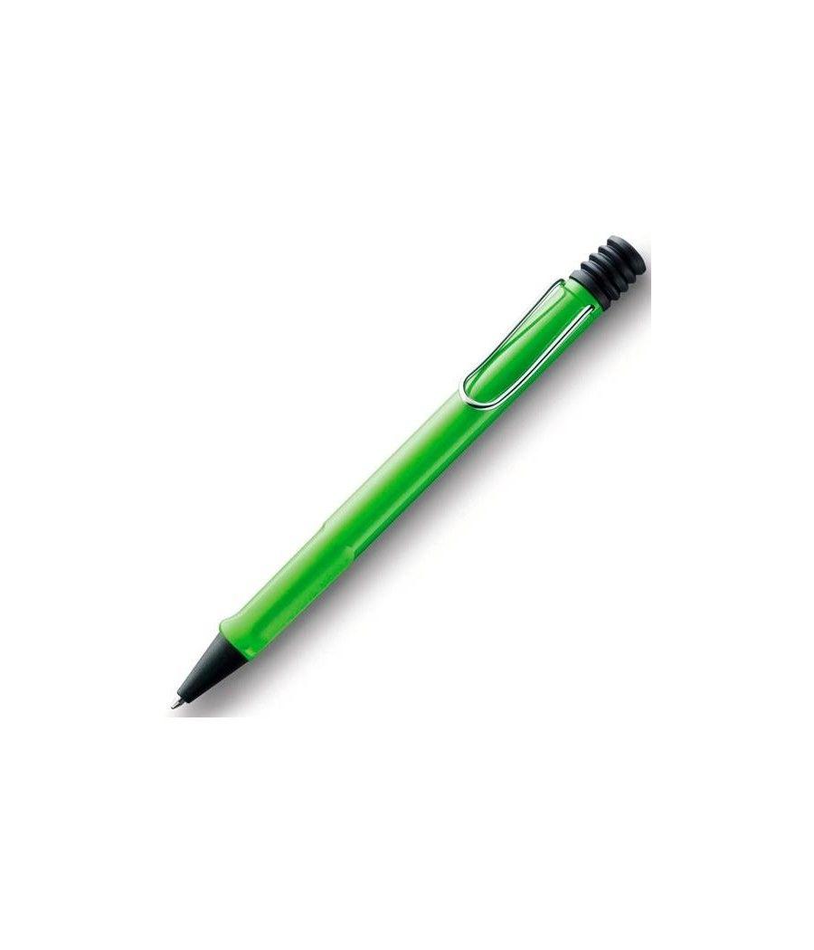 Lamy bolÍgrafo safari green 213m punta media tinta azul recargable color verde en estuche - Imagen 1