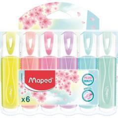 Maped marcador fluorescente classic c/surtidos pastel en estuche de 6 - Imagen 1