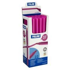 Milan marcador fluorescente junior rosa punta biselada caja -22u- - Imagen 1