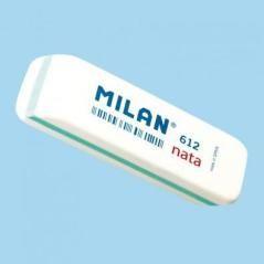 Milan goma 612 nata 7,8x2,3x1,2 cm blanco -caja 12u-