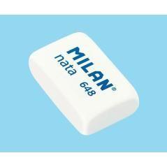 Milan goma 648 nata 3,1x1,9x0,9 cm blanco -caja 48u-