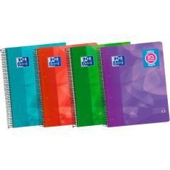 Oxford cuaderno europeanbook 5 microperforado 120 hojas (50% gratis) 5x5 tapas de plÁstico lagoon a4+ colores -5u- - Imagen 1