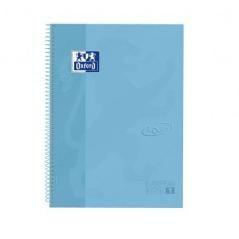 Oxford cuaderno europeanbook 1 microperforado 80 hojas 5x5 tapas extraduras touch a4+ azul pastel -5u- - Imagen 1