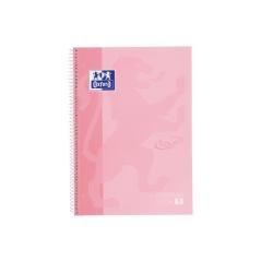 Oxford cuaderno europeanbook 1 microperforado 80 hojas 5x5 tapas extraduras touch a4+ flamingo pastel -5u- - Imagen 1