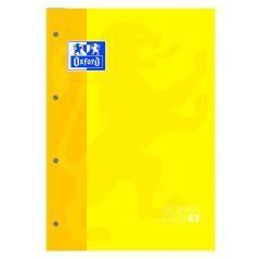 Oxford bloc recambio encolado 80 hojas microperforadas 5x5 a4 con tapas amarillo -5u- - Imagen 1