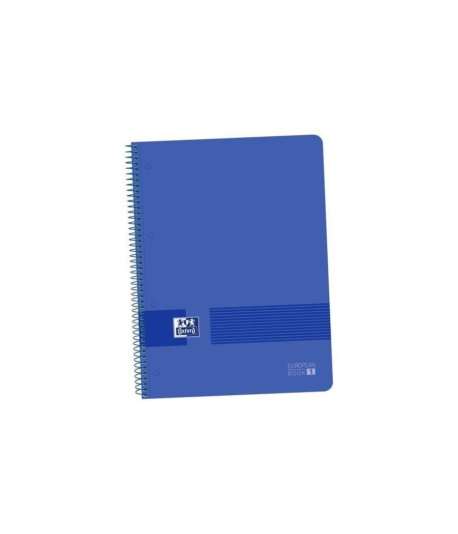 Oxford live&go cuaderno europeanbook 1 espiral 80h 5x5 t/plÁstico a4+ azul marino -5u- - Imagen 1