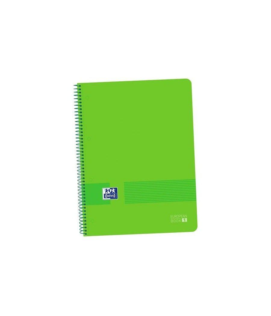 Oxford live&go cuaderno europeanbook 1 espiral 80h 5x5 t/plÁstico a4+ azul verde -5u- - Imagen 1