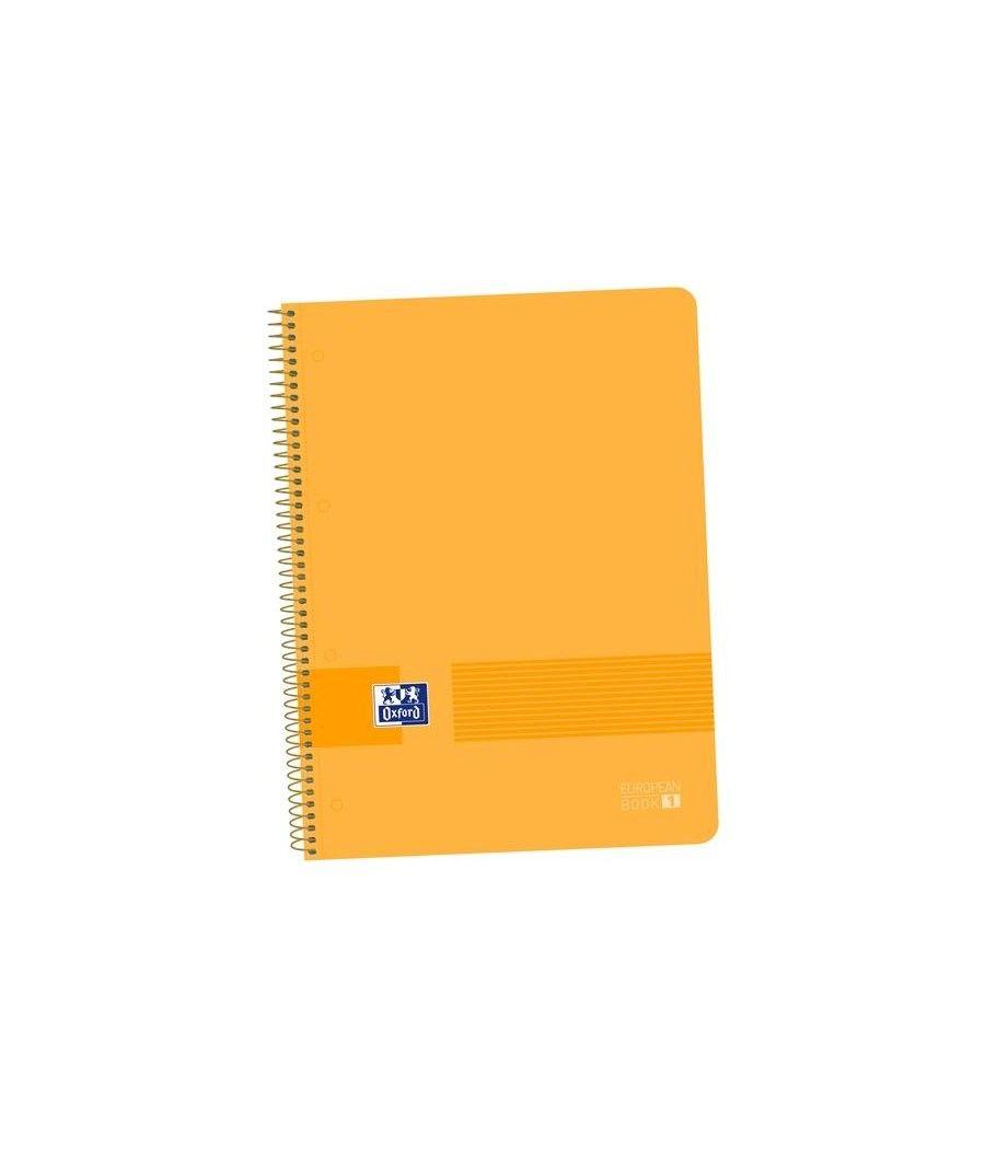 Oxford live&go cuaderno europeanbook 1 espiral 80h 5x5 t/plÁstico a4+ azul melocotÓn -5u- - Imagen 1