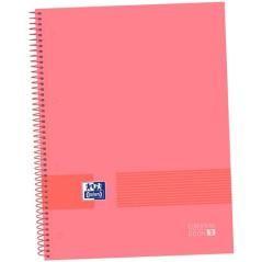 Oxford &you cuaderno europeanbook 1 espiral 80h 5x5 t/extraduras a4+ soft watermelon -5u- - Imagen 1