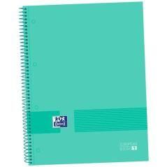 Oxford &you cuaderno europeanbook 1 espiral 80h 5x5 t/extraduras a4+ soft mint green -5u- - Imagen 1