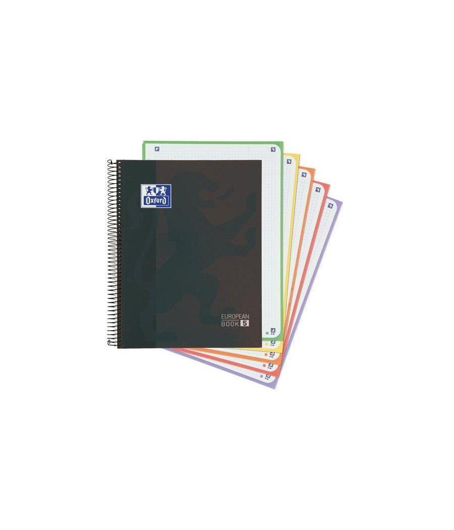 Oxford classic cuaderno europeanbook 5 multiasignatura a4+ 120h 1 lÍnea t/extraduras negro - Imagen 1