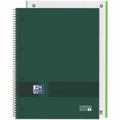 Oxford & you cuaderno europeanbook write&erase a4+ 80h 5x5 t/extraduras verde militar - Imagen 1