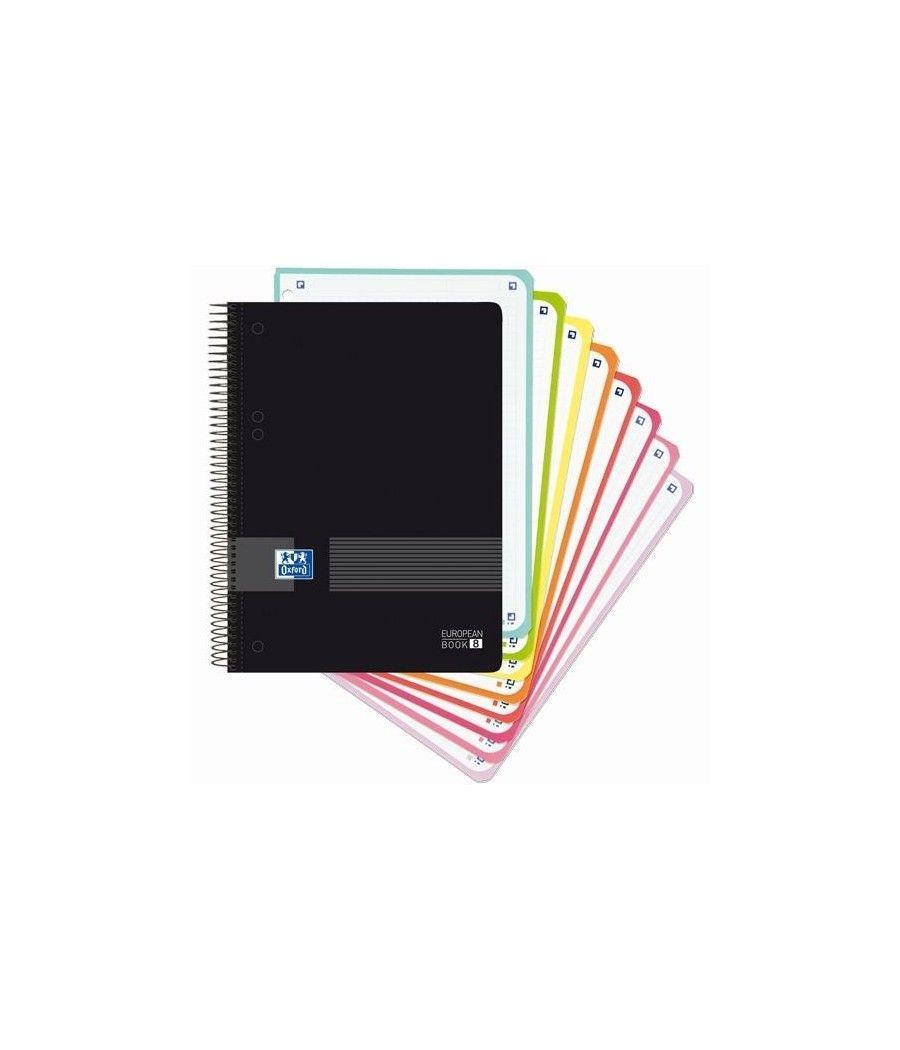 Oxford cuaderno europeanbook 8 live&go multiasignatura a5+ 160h 5x5 t/plÁstico negro - Imagen 1