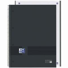 Oxford & you cuaderno europeanbook write&erase a4+ 80h 5x5 t/extraduras negro - Imagen 1