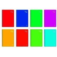 Pacsa cuaderno xtra 80 hojas 4x4 tapa dura folio 60gr colores surtido -5u- - Imagen 1