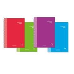 Pacsa cuaderno premium extra 80 hojas 4x4 c.m. tapa extradura folio 90gr 4 colores surtido -4u- - Imagen 1