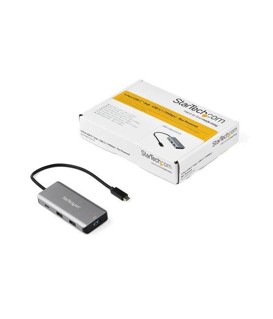 StarTech.com Hub Ladrón USB C con 3 Puertos USB A y 1 Puerto USB C - Concentrador USB TipoC 3.1 o 3.2 Gen 2 - Alimentado por el 