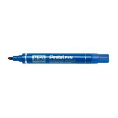 Pentel pen n50-be marcador permanente cuerpo aluminio azul y punta media conica -12u- - Imagen 1