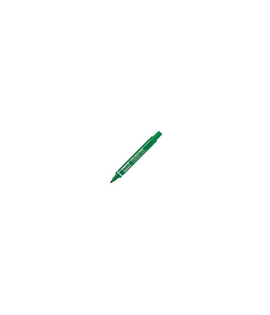 Pentel pen n50-be marcador permanente cuerpo aluminio verde y punta media conica -12u- - Imagen 1