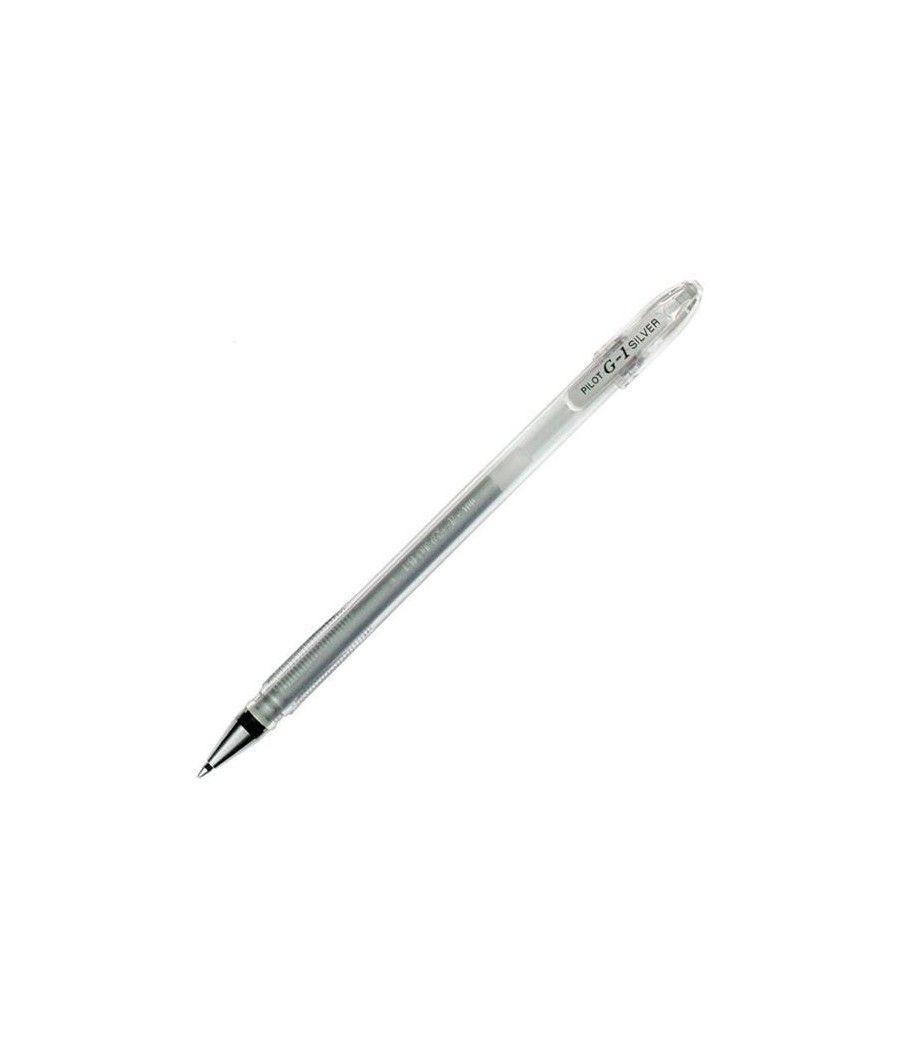 Pilot roller g-1 tinta gel 0,7 plata -12u- - Imagen 1