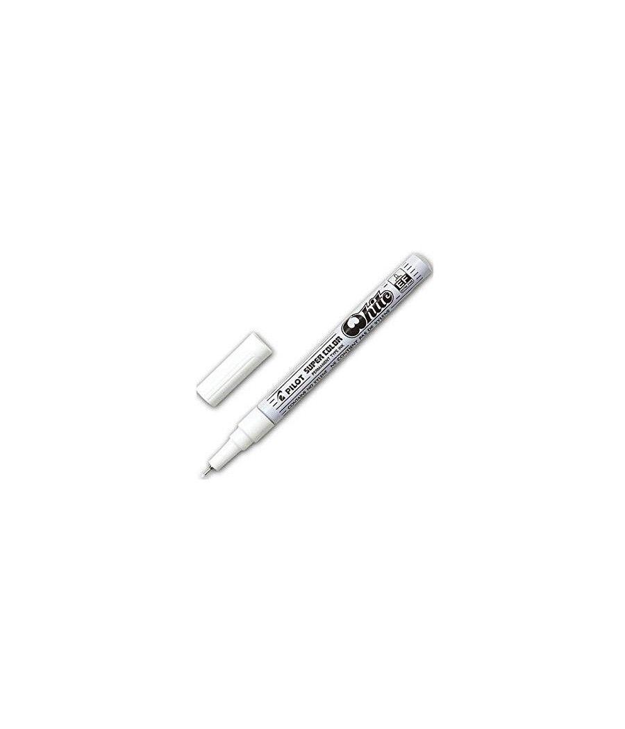 Pilot marcador permanente desechable blanco extrafino -12u- - Imagen 1