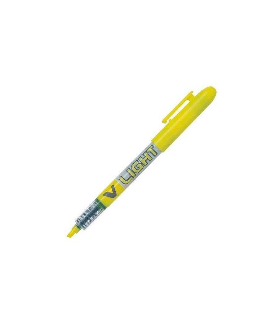 Pilot marcador fluorescente v light amarillo fluor -12u- - Imagen 1