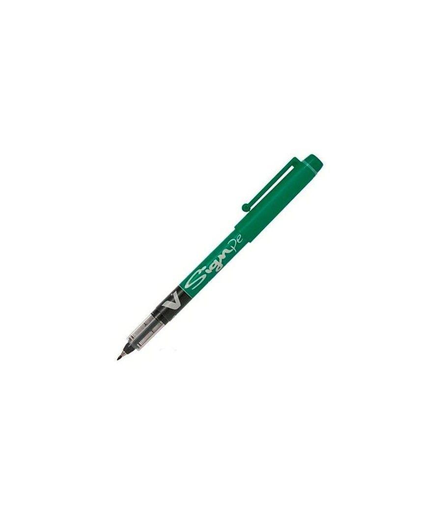 Pilot vsign pen trazo 0,6mm verde -12u- - Imagen 1