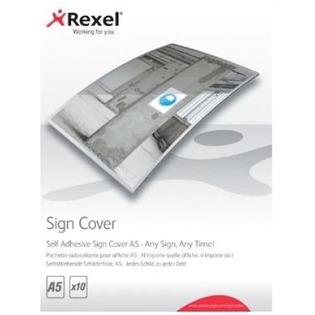 Rexel carteras signmaker auto adhesivas din a5 -pack 10u- - Imagen 1