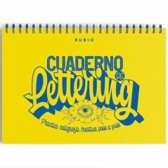 Rubio cuaderno de lettering practica caligrafÍa creativa paso a paso - Imagen 1