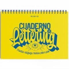 Rubio cuaderno de lettering practica caligrafía creativa paso a paso
