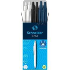 Schneider bolÍgrafo reco m + 1 gratis tinta azul recargable colores surtidos -estuche 6u- - Imagen 1