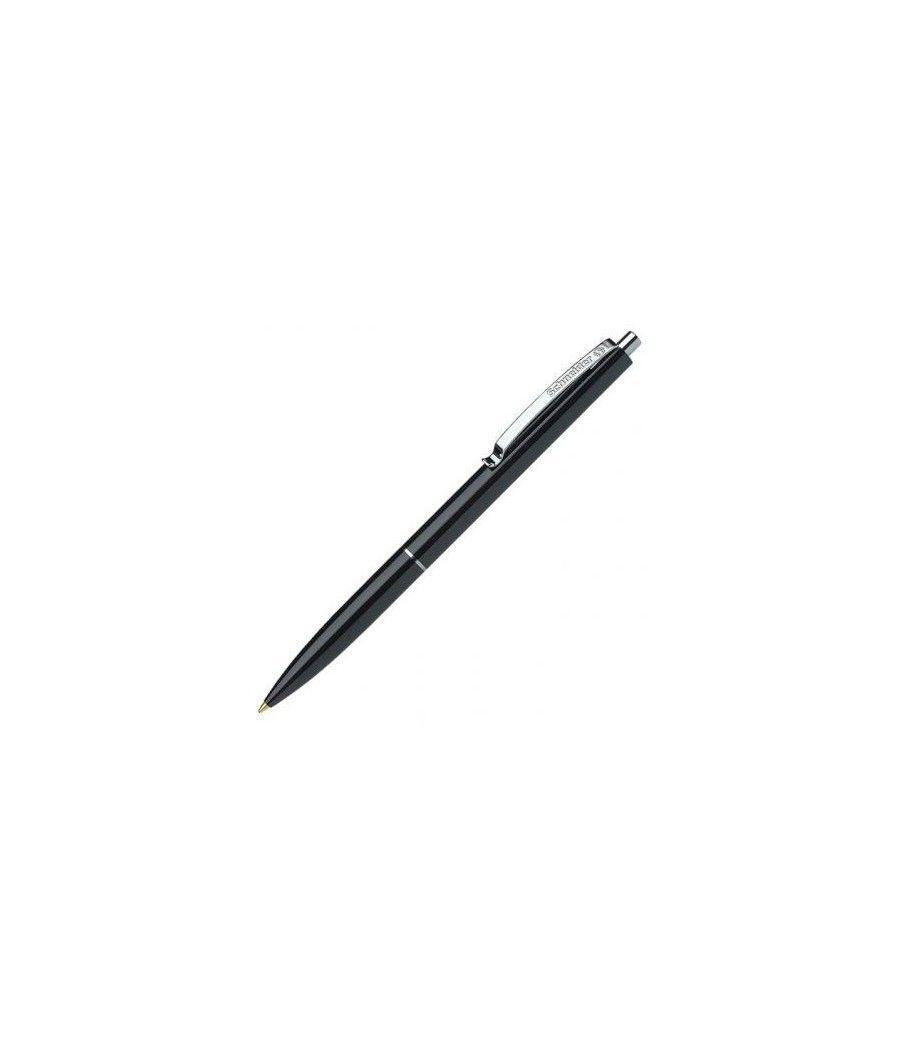 Schneider bolÍgrafo fino k15 con clip metÁlico recargable negro - Imagen 1