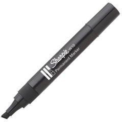 Sharpie marcador permanente w10 punta biselada negro caja 12 ud