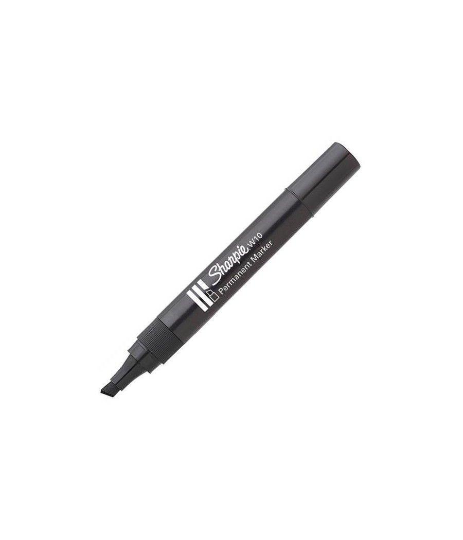 Sharpie marcador permanente negro w10 punta biselada -12u- - Imagen 1