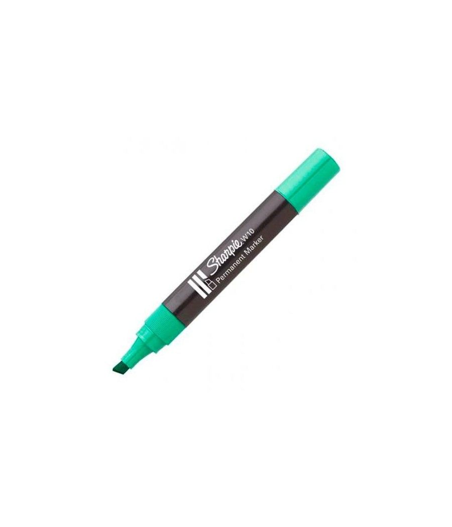 Sharpie marcador permanente verde w10 punta biselada -12u- - Imagen 1
