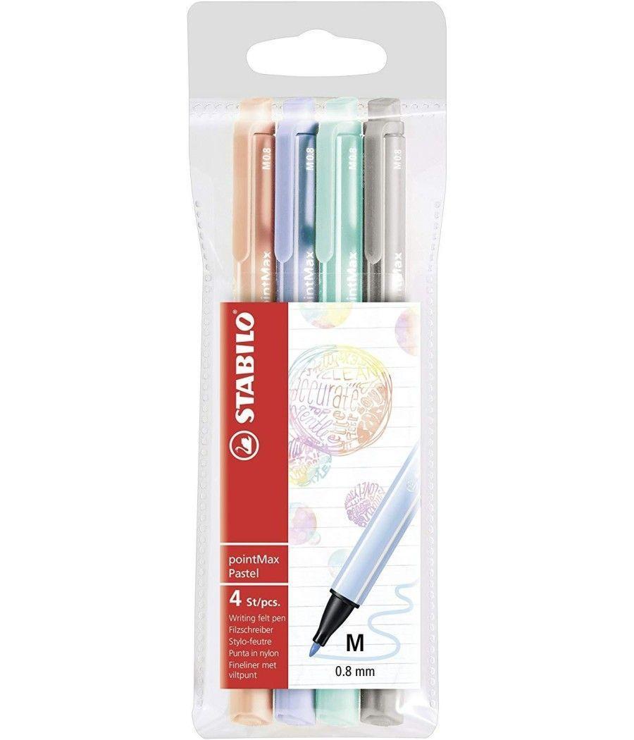 Stabilo pointmax rotulador para escritura surtidos pastel -estuche de 4u- - Imagen 1
