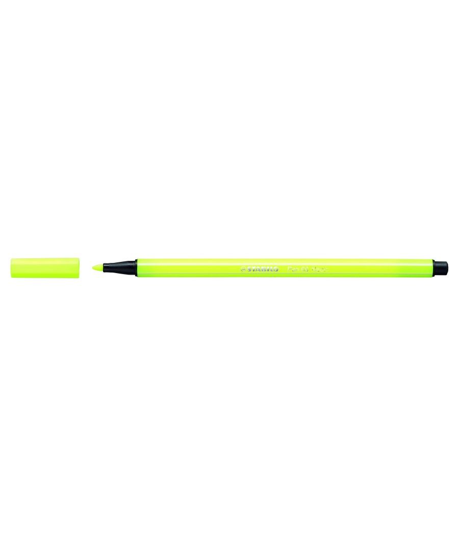 Stabilo pen 68 rotulador amarillo fluorescente -10u- - Imagen 1