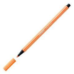 Stabilo rotulador pen 68 naranja fluorescente caja 10 ud